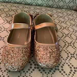 Rose gold shinning dress shoes